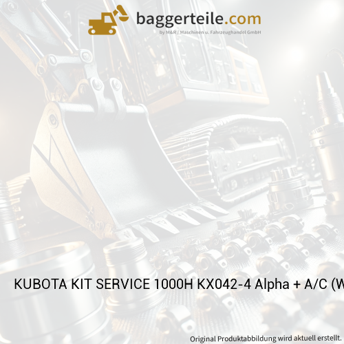KUBOTA KIT SERVICE 1000H KX042-4 Alpha + A/C (W21CK00382)
