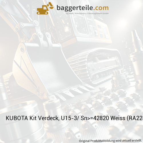 KUBOTA Kit Verdeck, U15-3/ Sn>=42820 Weiss (RA22894436)