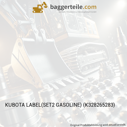 KUBOTA LABEL(SET2 GASOLINE) (K328265283)