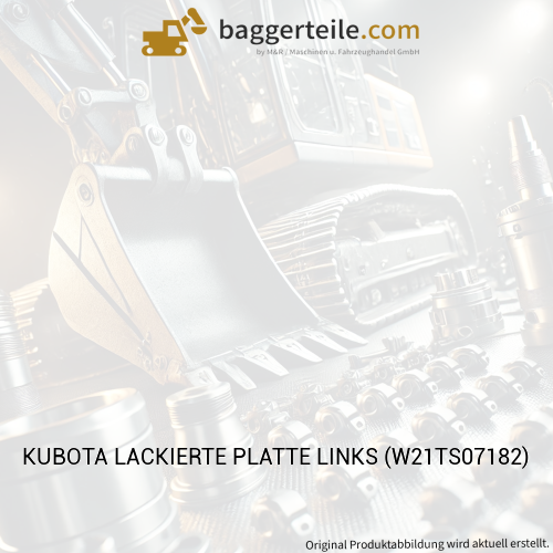 KUBOTA LACKIERTE PLATTE LINKS (W21TS07182)