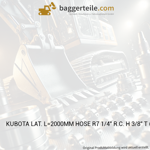 KUBOTA LAT. L=2000MM HOSE R7 1/4