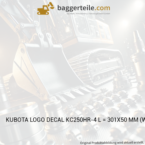 KUBOTA LOGO DECAL KC250HR-4 L = 301X50 MM (W21CSH0170)