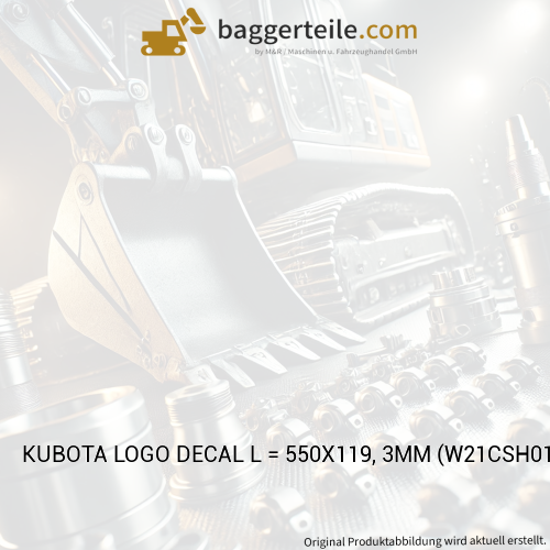 KUBOTA LOGO DECAL L = 550X119, 3MM (W21CSH0169)