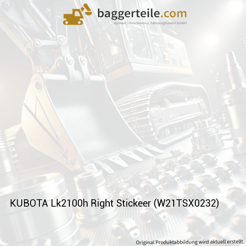 KUBOTA Lk2100h Right Stickeer (W21TSX0232)