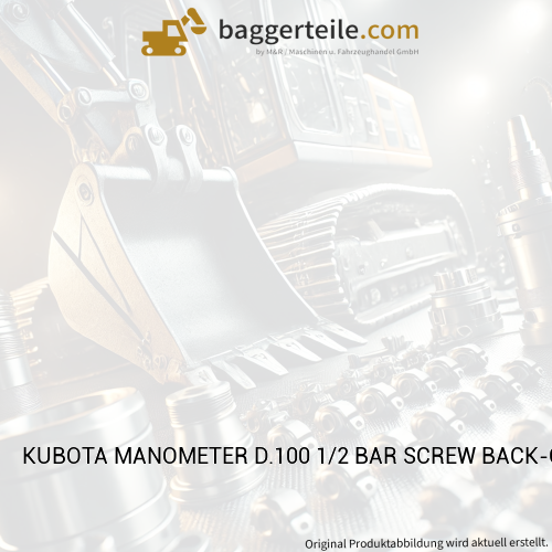 KUBOTA MANOMETER D.100 1/2 BAR SCREW BACK-COLOR (W21TFD0521)