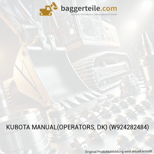 KUBOTA MANUAL(OPERATORS, DK) (W924282484)