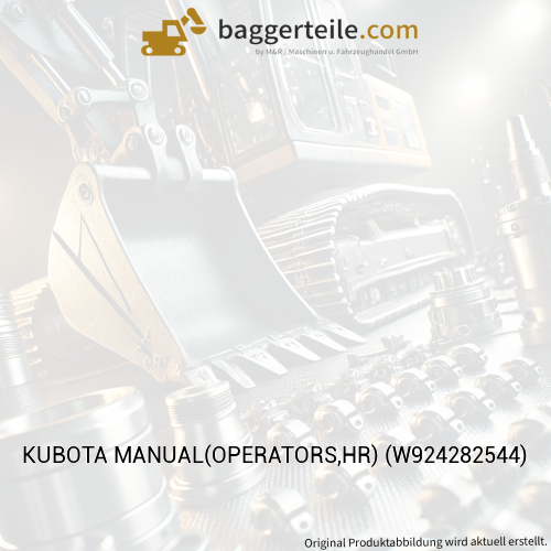 KUBOTA MANUAL(OPERATORS,HR) (W924282544)