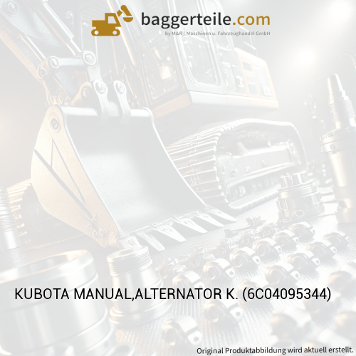 KUBOTA MANUAL,ALTERNATOR K. (6C04095344)