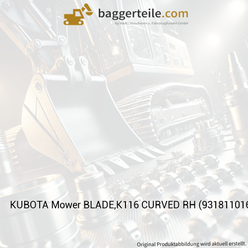 KUBOTA Mower BLADE,K116 CURVED RH (9318110160)