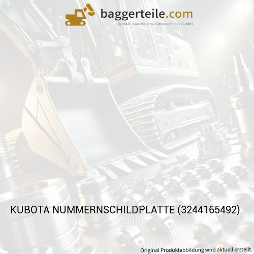 KUBOTA NUMMERNSCHILDPLATTE (3244165492)