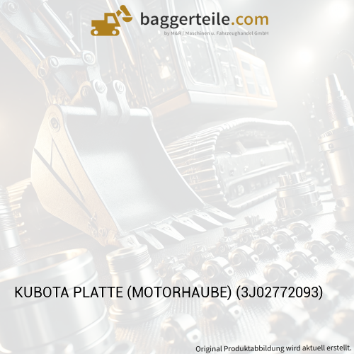 KUBOTA PLATTE (MOTORHAUBE) (3J02772093)