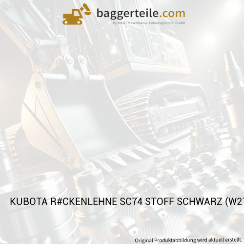 KUBOTA R#CKENLEHNE SC74 STOFF SCHWARZ (W27TS03009)