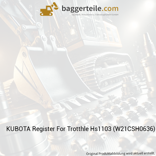 KUBOTA Register For Trotthle Hs1103 (W21CSH0636)