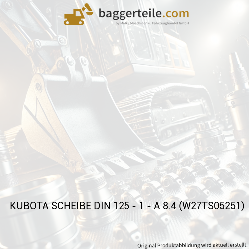 KUBOTA SCHEIBE DIN 125 - 1 - A 8.4 (W27TS05251)