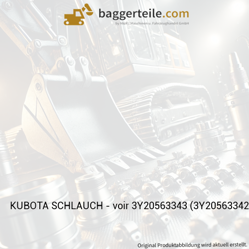 KUBOTA SCHLAUCH - voir 3Y20563343 (3Y20563342)