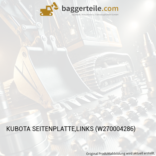 KUBOTA SEITENPLATTE,LINKS (W270004286)