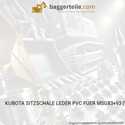 KUBOTA SITZSCHALE LEDER PVC FUER MSG83+93 (W27TS04789)