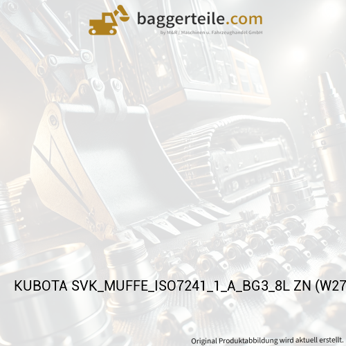 KUBOTA SVK_MUFFE_ISO7241_1_A_BG3_8L ZN (W27TS04694)