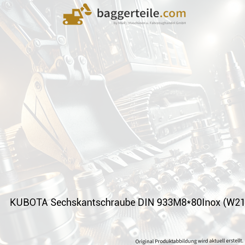 KUBOTA Sechskantschraube DIN 933M8*80Inox (W21TFD0359)