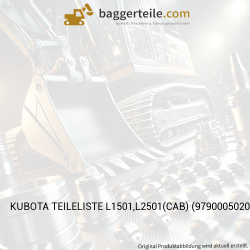KUBOTA TEILELISTE L1501,L2501(CAB) (9790005020)