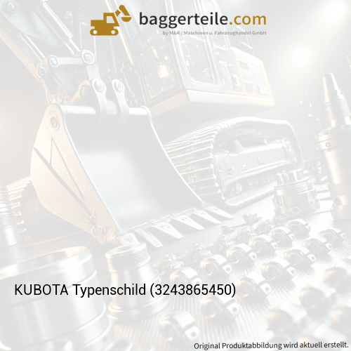 KUBOTA Typenschild (3243865450)