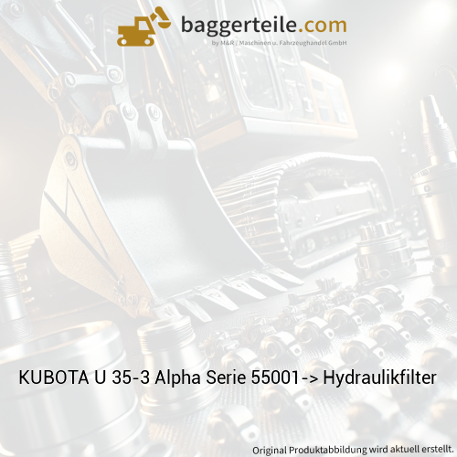KUBOTA U 35-3 Alpha Serie 55001-> Hydraulikfilter