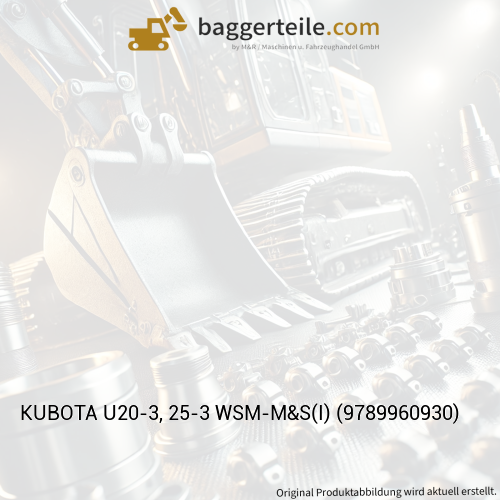 KUBOTA U20-3, 25-3 WSM-M&S(I) (9789960930)