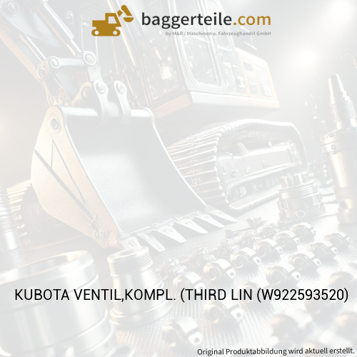 KUBOTA VENTIL,KOMPL. (THIRD LIN (W922593520)