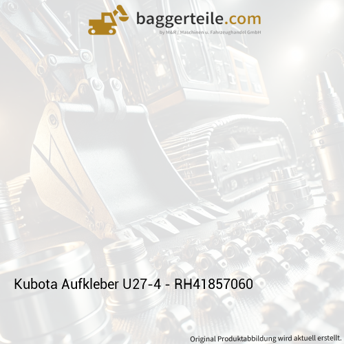 Kubota Aufkleber U27-4 - RH41857060
