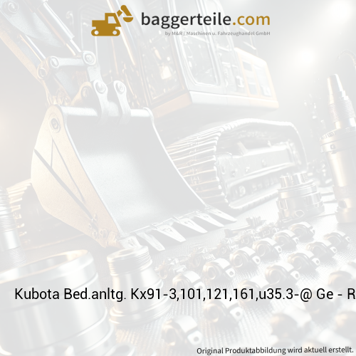 Kubota Bed.anltg. Kx91-3,101,121,161,u35.3-@ Ge - RG52881330