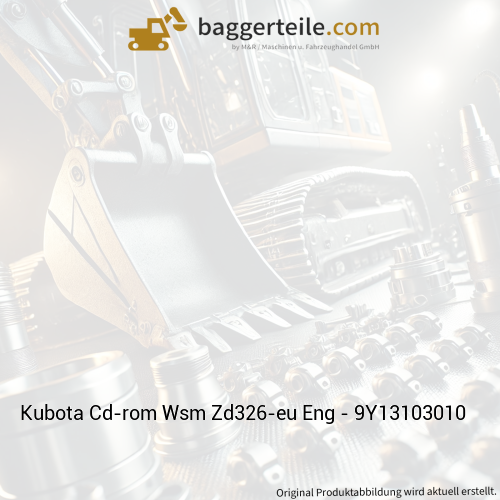 Kubota Cd-rom Wsm Zd326-eu Eng - 9Y13103010