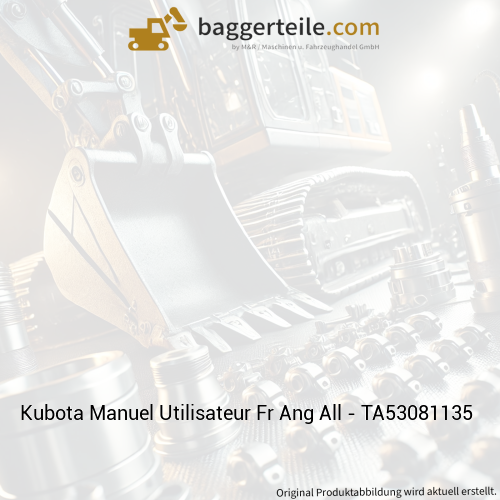 Kubota Manuel Utilisateur Fr Ang All - TA53081135