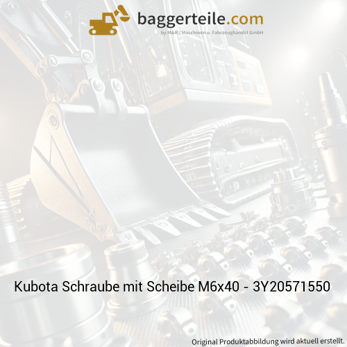 Kubota Schraube mit Scheibe M6x40 - 3Y20571550