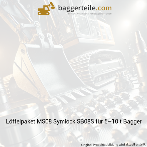Löffelpaket MS08 Symlock SB08S für 5–10 t Bagger