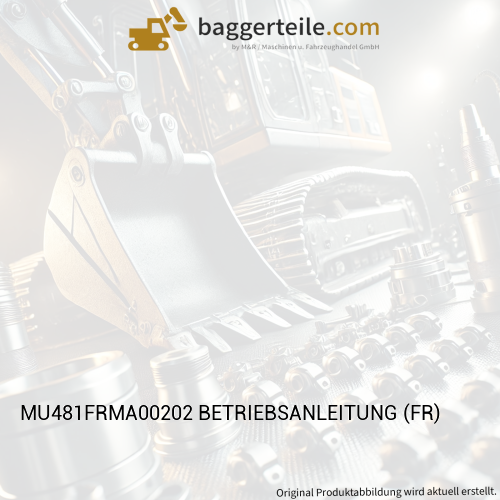 MU481FRMA00202 BETRIEBSANLEITUNG (FR)