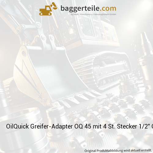 OilQuick Greifer-Adapter OQ 45 mit 4 St. Stecker 1/2