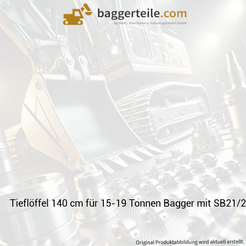 Tieflöffel 140 cm für 15-19 Tonnen Bagger mit SB21/25 Aufnahme