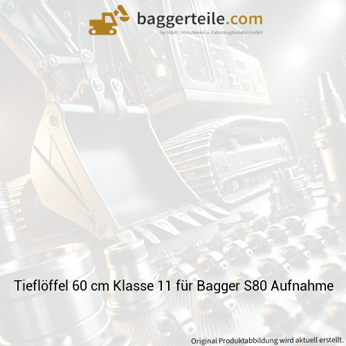 Tieflöffel 60 cm Klasse 11 für Bagger S80 Aufnahme