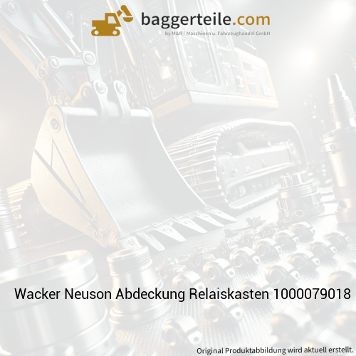 Wacker Neuson Abdeckung Relaiskasten 1000079018