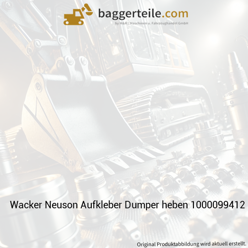 Wacker Neuson Aufkleber Dumper heben 1000099412