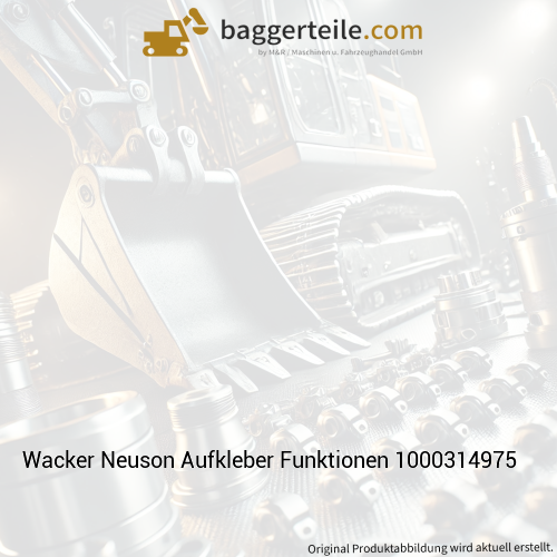 Wacker Neuson Aufkleber Funktionen 1000314975