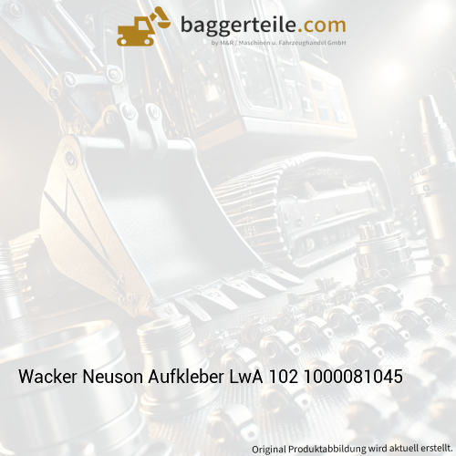 Wacker Neuson Aufkleber LwA 102 1000081045