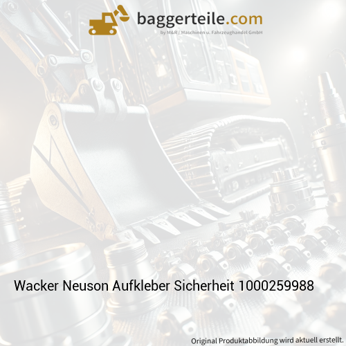 Wacker Neuson Aufkleber Sicherheit 1000259988