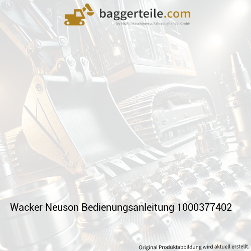 Wacker Neuson Bedienungsanleitung 1000377402