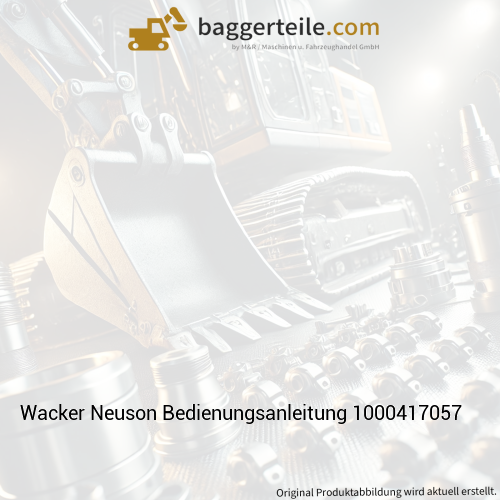 Wacker Neuson Bedienungsanleitung 1000417057