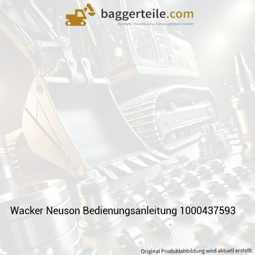 Wacker Neuson Bedienungsanleitung 1000437593