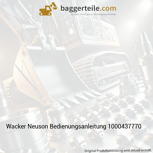 Wacker Neuson Bedienungsanleitung 1000437770