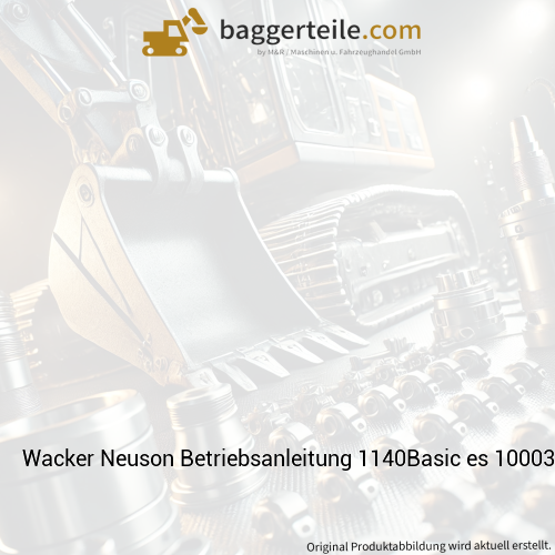 Wacker Neuson Betriebsanleitung 1140Basic es 1000399371