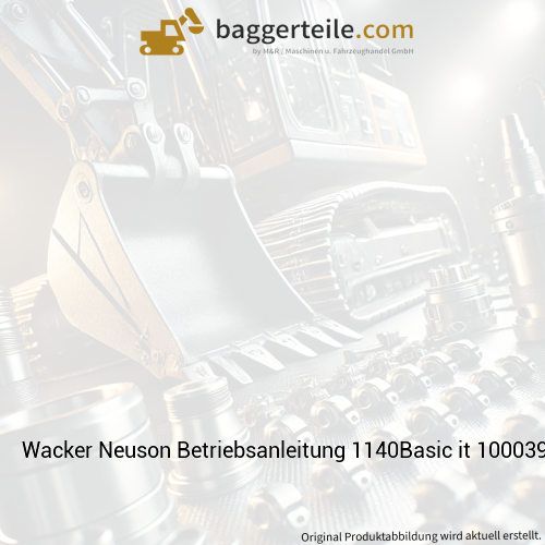 Wacker Neuson Betriebsanleitung 1140Basic it 1000399376