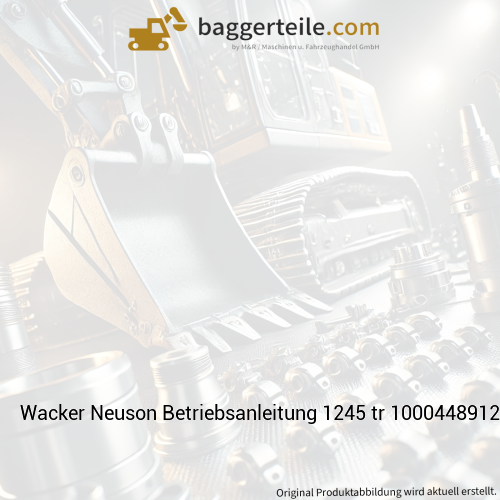 Wacker Neuson Betriebsanleitung 1245 tr 1000448912
